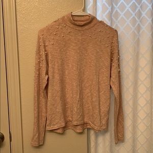 Pearl detail long sleeve